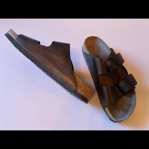 Birkenstock Washed Metallic Antique Black - W38 / 7.5